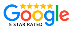 Google 5 star rated badge